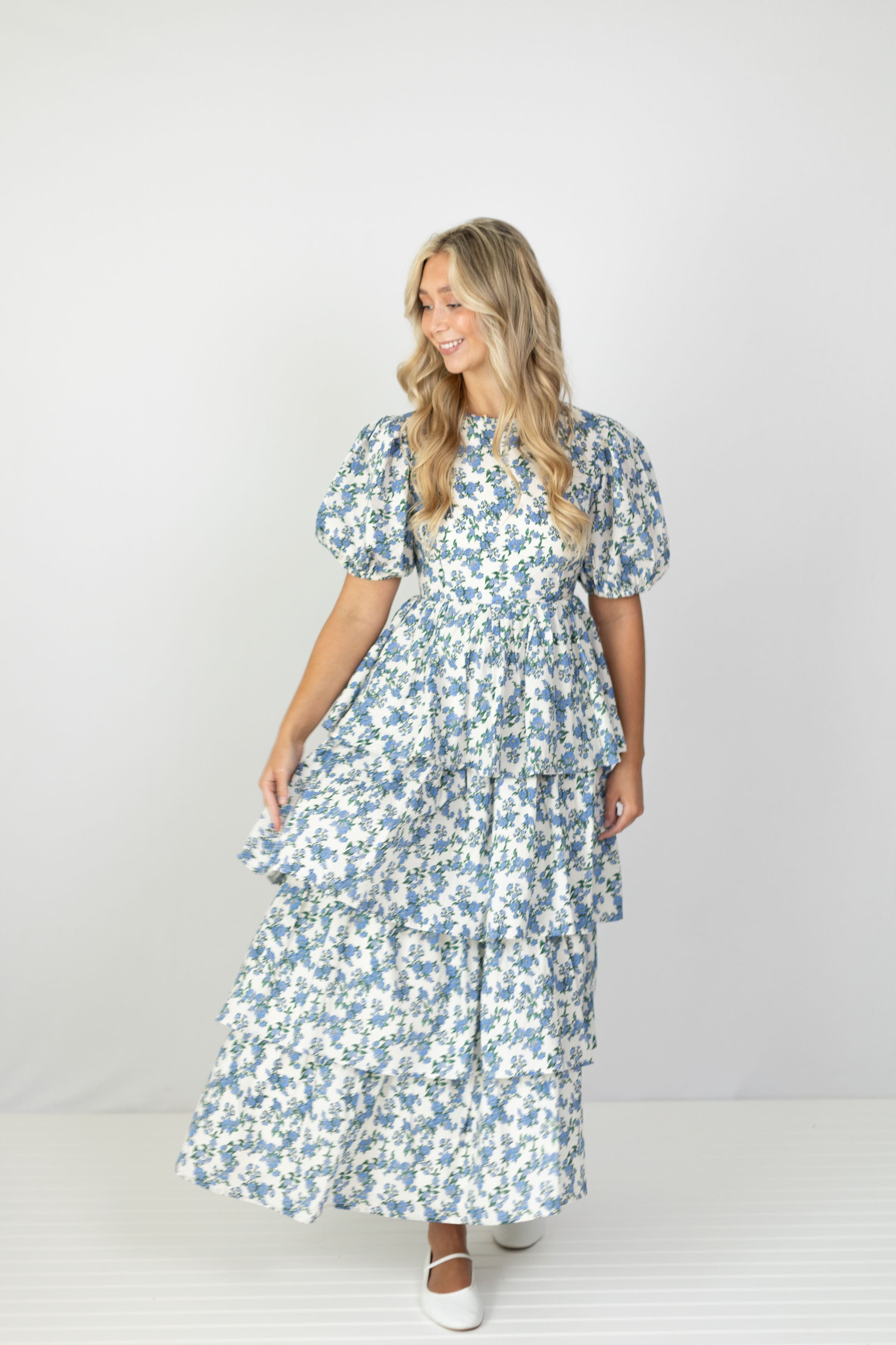 miele floral midi skirt